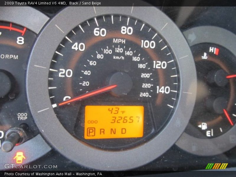 Black / Sand Beige 2009 Toyota RAV4 Limited V6 4WD
