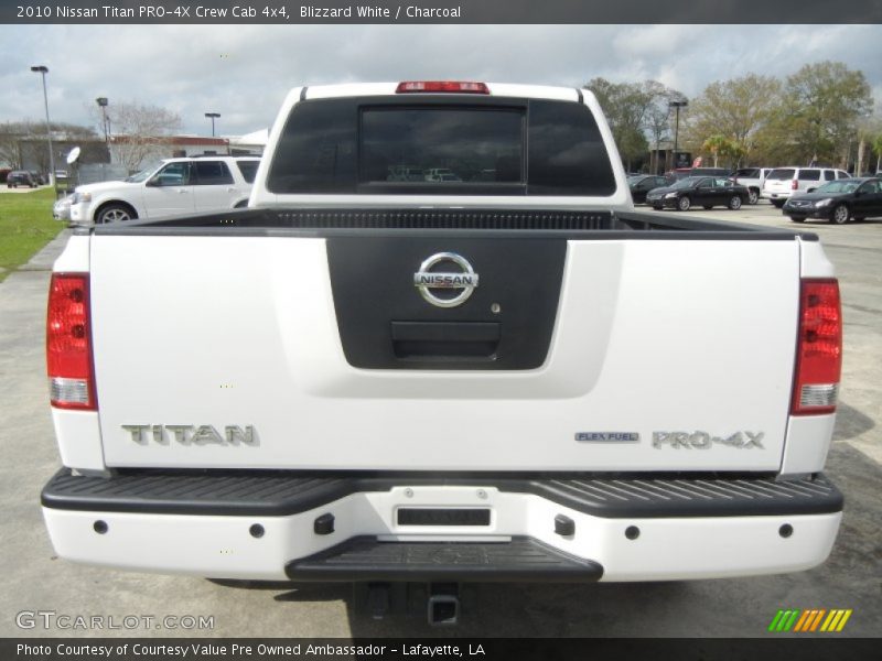 Blizzard White / Charcoal 2010 Nissan Titan PRO-4X Crew Cab 4x4