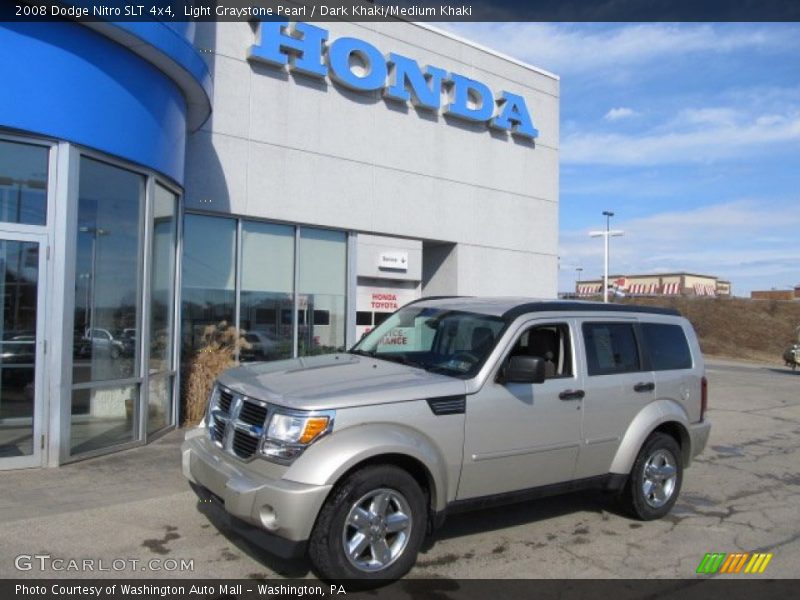 Light Graystone Pearl / Dark Khaki/Medium Khaki 2008 Dodge Nitro SLT 4x4