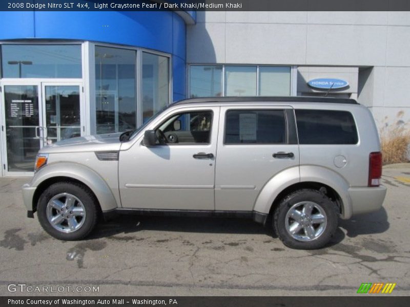 Light Graystone Pearl / Dark Khaki/Medium Khaki 2008 Dodge Nitro SLT 4x4