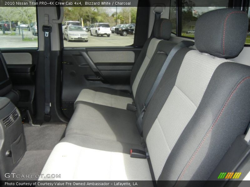 Blizzard White / Charcoal 2010 Nissan Titan PRO-4X Crew Cab 4x4