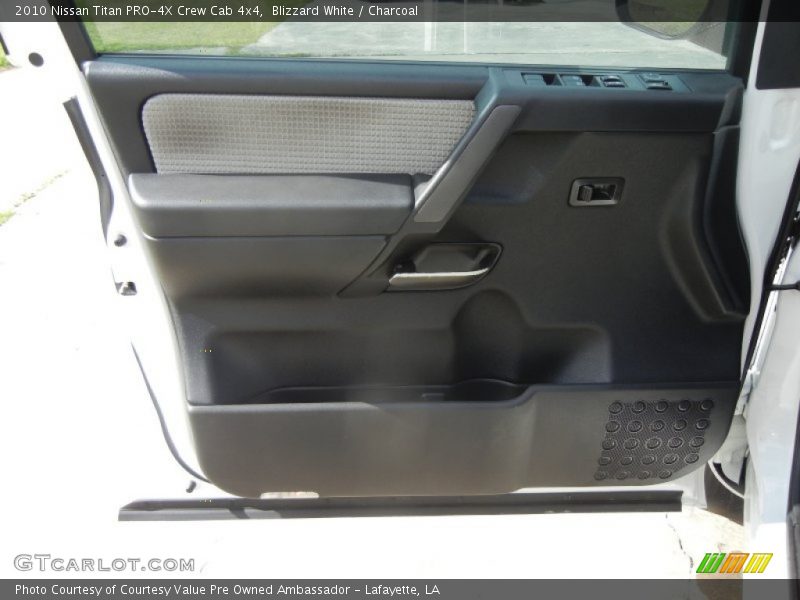 Blizzard White / Charcoal 2010 Nissan Titan PRO-4X Crew Cab 4x4