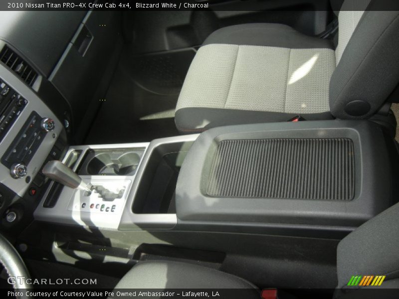 Blizzard White / Charcoal 2010 Nissan Titan PRO-4X Crew Cab 4x4