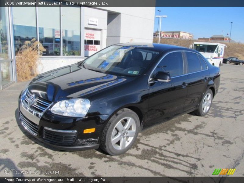 Black / Anthracite Black 2008 Volkswagen Jetta SE Sedan