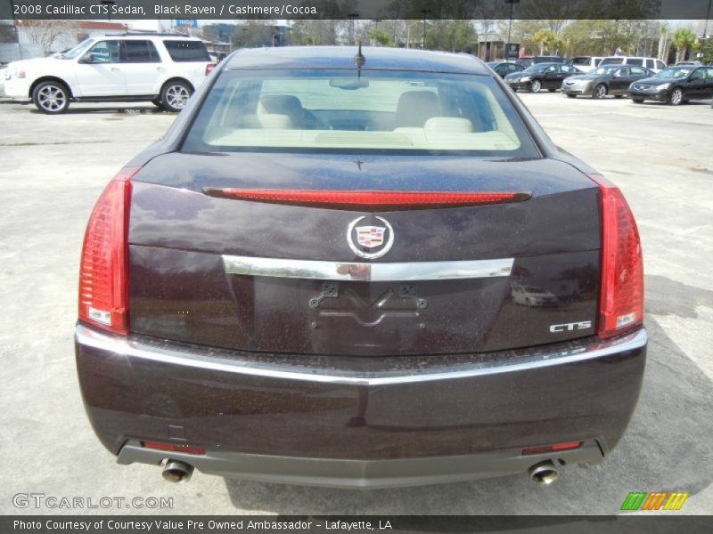 Black Raven / Cashmere/Cocoa 2008 Cadillac CTS Sedan