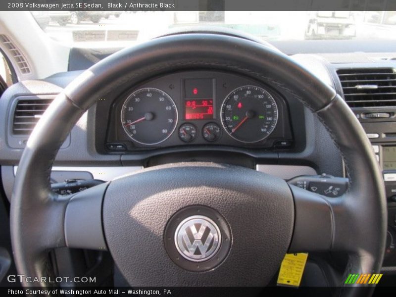 Black / Anthracite Black 2008 Volkswagen Jetta SE Sedan