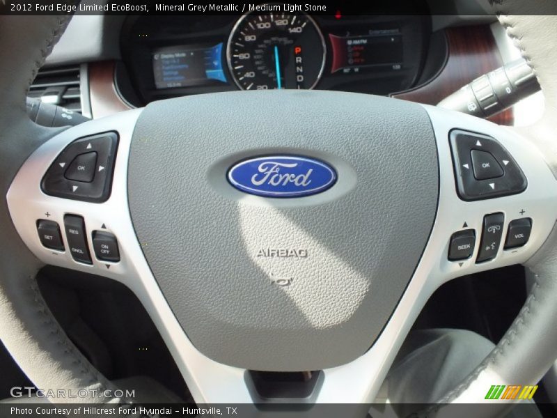 Mineral Grey Metallic / Medium Light Stone 2012 Ford Edge Limited EcoBoost