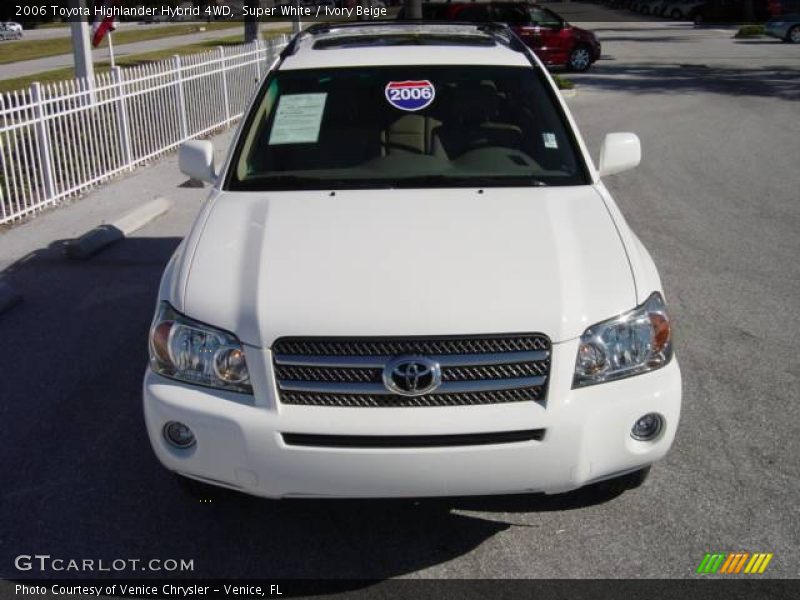 Super White / Ivory Beige 2006 Toyota Highlander Hybrid 4WD