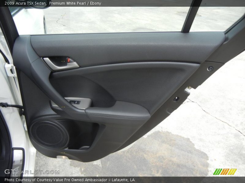 Premium White Pearl / Ebony 2009 Acura TSX Sedan