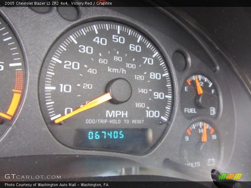 Victory Red / Graphite 2005 Chevrolet Blazer LS ZR2 4x4