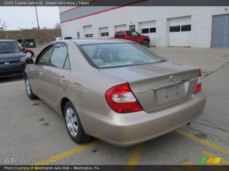 Desert Sand Mica / Taupe 2003 Toyota Camry LE