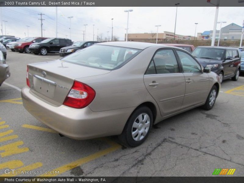 Desert Sand Mica / Taupe 2003 Toyota Camry LE