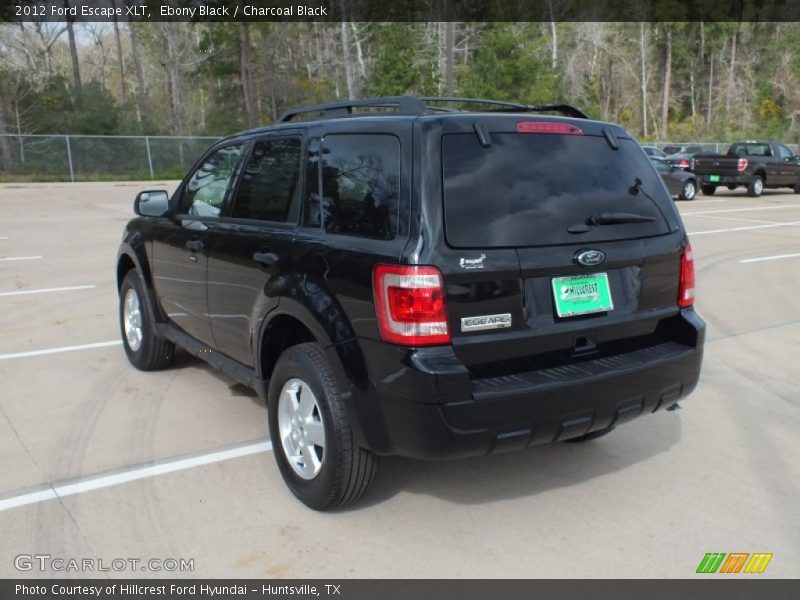 Ebony Black / Charcoal Black 2012 Ford Escape XLT
