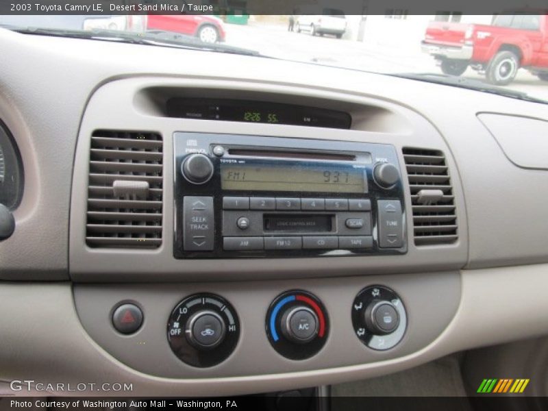 Desert Sand Mica / Taupe 2003 Toyota Camry LE