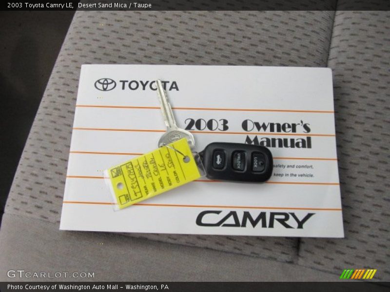 Desert Sand Mica / Taupe 2003 Toyota Camry LE