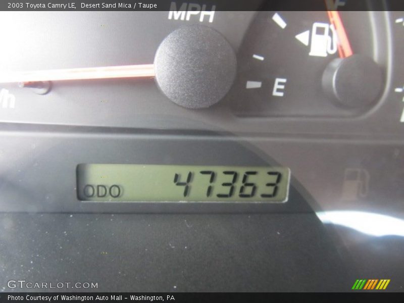 Desert Sand Mica / Taupe 2003 Toyota Camry LE