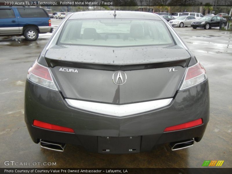 Polished Metal Metallic / Taupe 2010 Acura TL 3.5 Technology