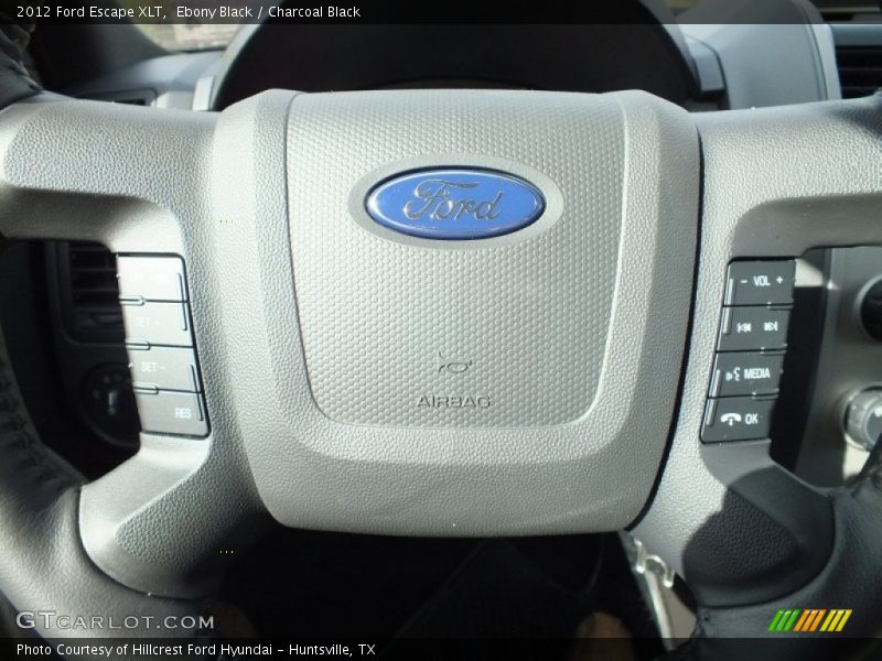 Ebony Black / Charcoal Black 2012 Ford Escape XLT