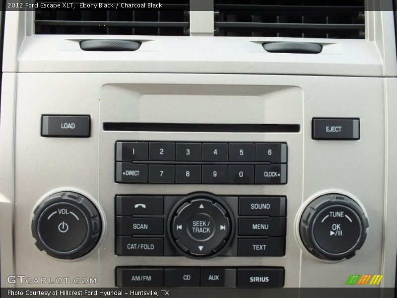 Ebony Black / Charcoal Black 2012 Ford Escape XLT
