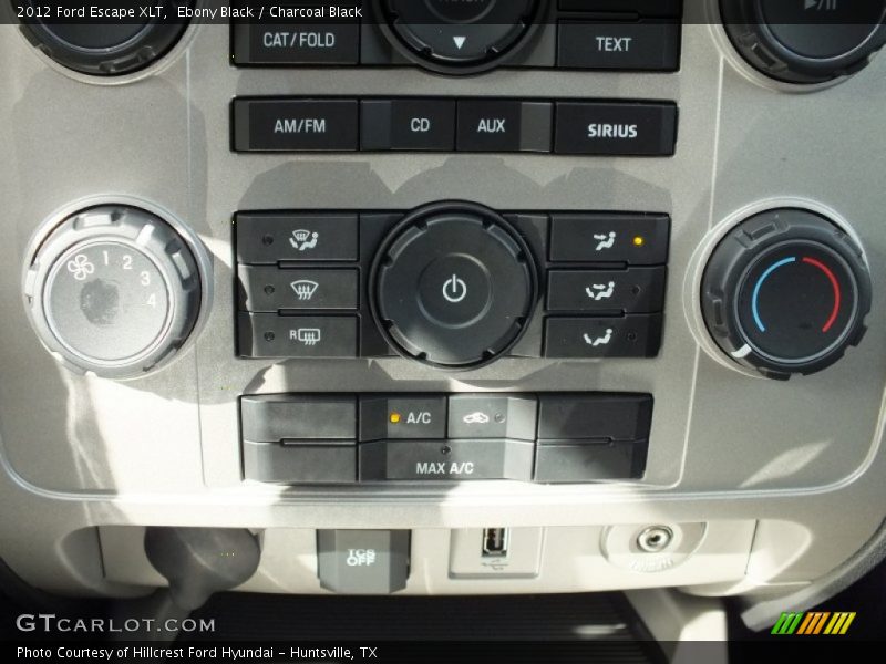 Ebony Black / Charcoal Black 2012 Ford Escape XLT