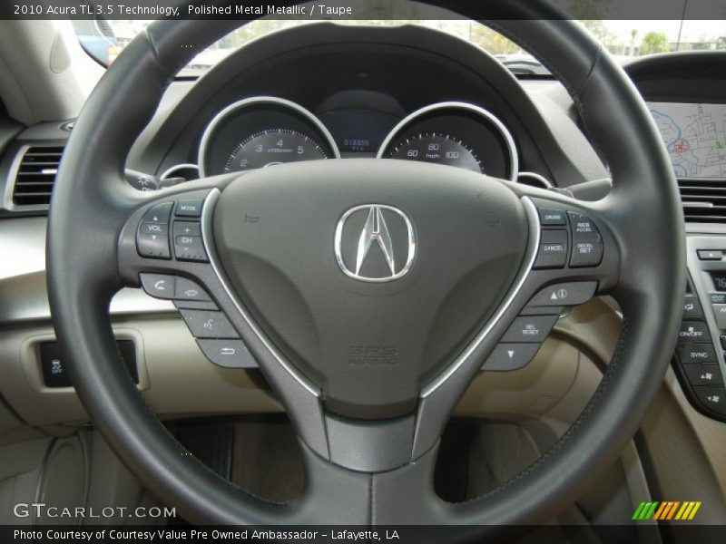 Polished Metal Metallic / Taupe 2010 Acura TL 3.5 Technology