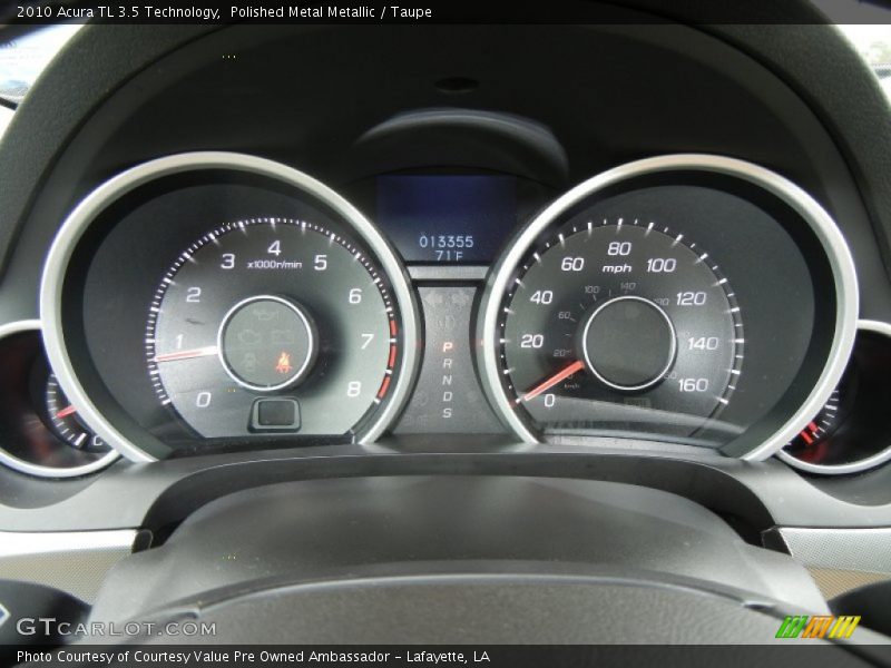 Polished Metal Metallic / Taupe 2010 Acura TL 3.5 Technology