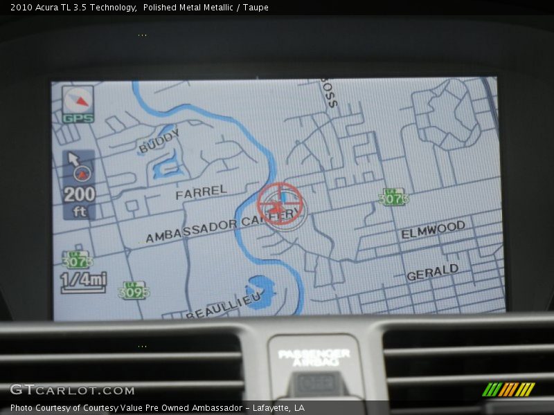 Polished Metal Metallic / Taupe 2010 Acura TL 3.5 Technology