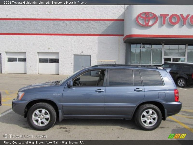 Bluestone Metallic / Ivory 2002 Toyota Highlander Limited
