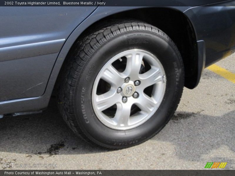 Bluestone Metallic / Ivory 2002 Toyota Highlander Limited