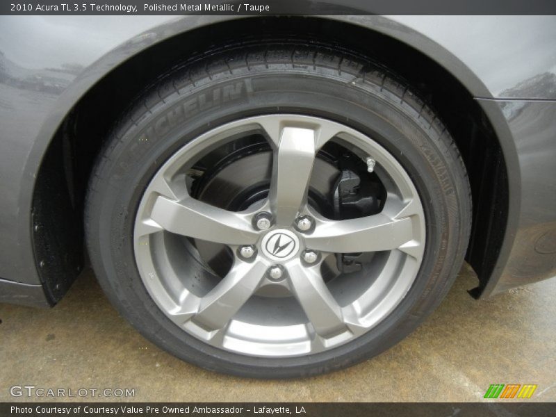 Polished Metal Metallic / Taupe 2010 Acura TL 3.5 Technology