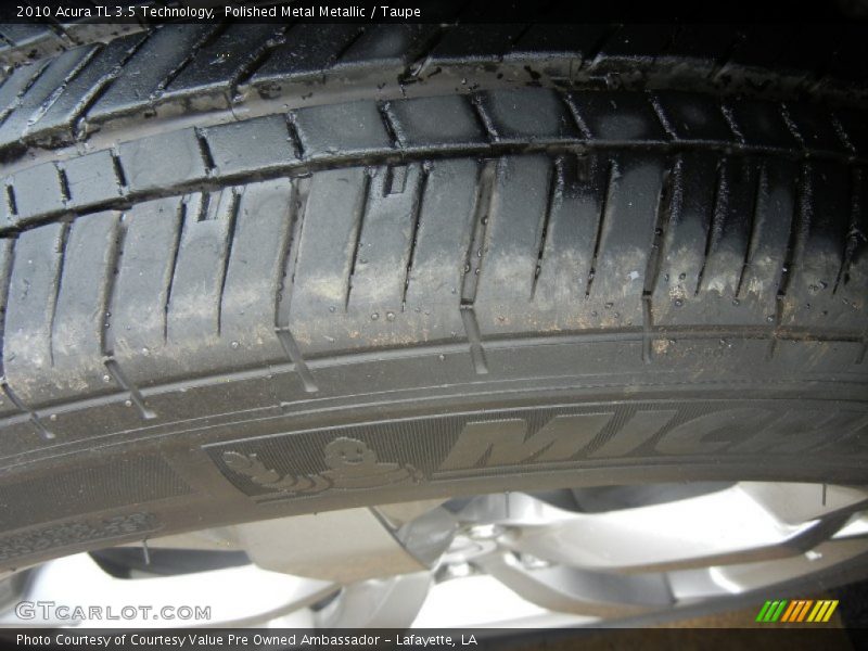 Polished Metal Metallic / Taupe 2010 Acura TL 3.5 Technology