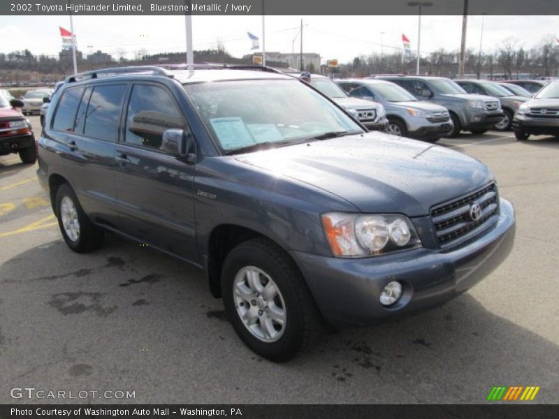 Bluestone Metallic / Ivory 2002 Toyota Highlander Limited