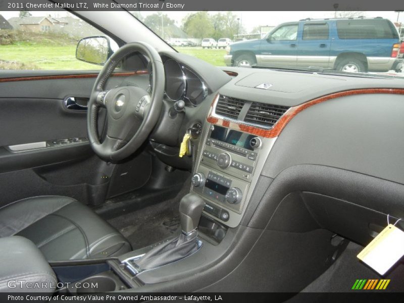 White Diamond Tricoat / Ebony 2011 Chevrolet Malibu LTZ