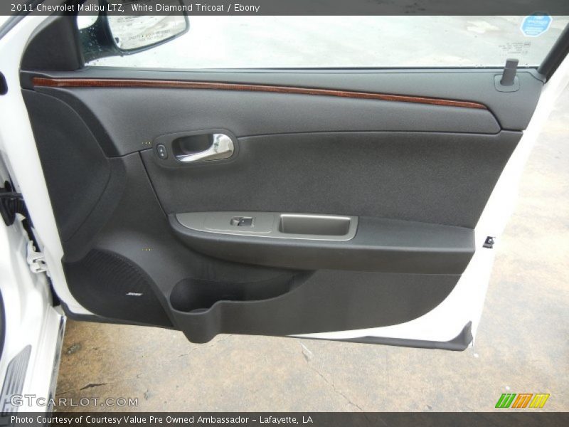 White Diamond Tricoat / Ebony 2011 Chevrolet Malibu LTZ