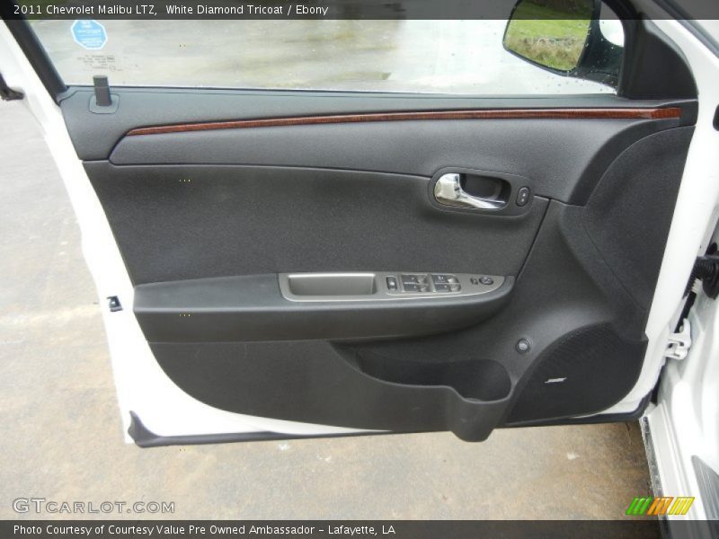 White Diamond Tricoat / Ebony 2011 Chevrolet Malibu LTZ