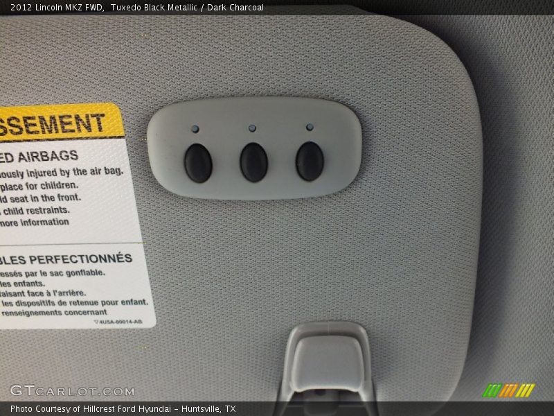 Tuxedo Black Metallic / Dark Charcoal 2012 Lincoln MKZ FWD