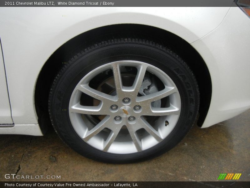 White Diamond Tricoat / Ebony 2011 Chevrolet Malibu LTZ