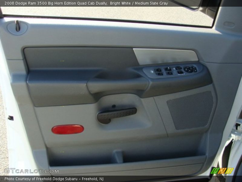 Bright White / Medium Slate Gray 2008 Dodge Ram 3500 Big Horn Edition Quad Cab Dually