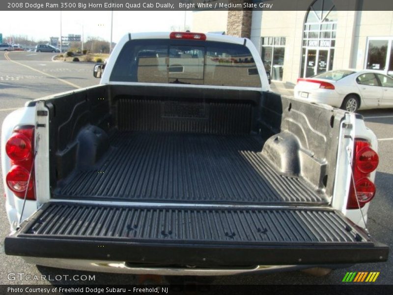 Bright White / Medium Slate Gray 2008 Dodge Ram 3500 Big Horn Edition Quad Cab Dually