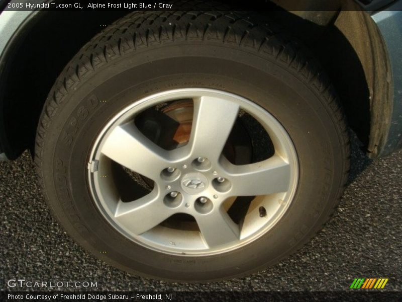 Alpine Frost Light Blue / Gray 2005 Hyundai Tucson GL