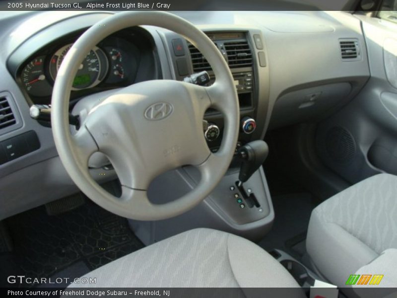 Alpine Frost Light Blue / Gray 2005 Hyundai Tucson GL