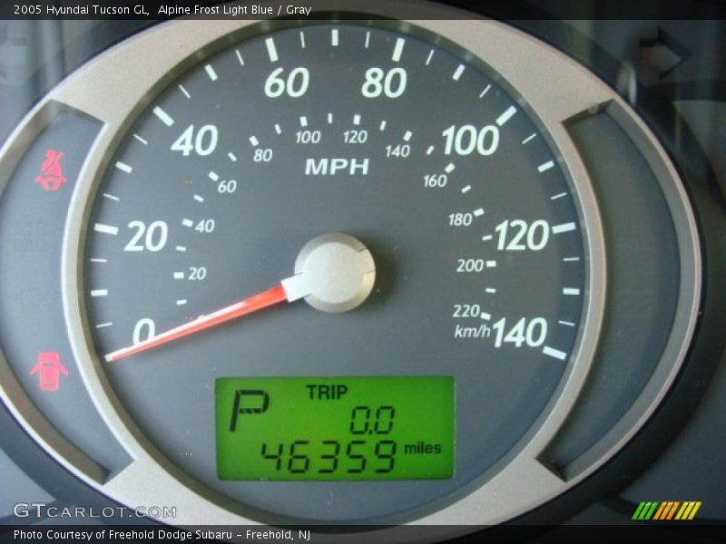 Alpine Frost Light Blue / Gray 2005 Hyundai Tucson GL