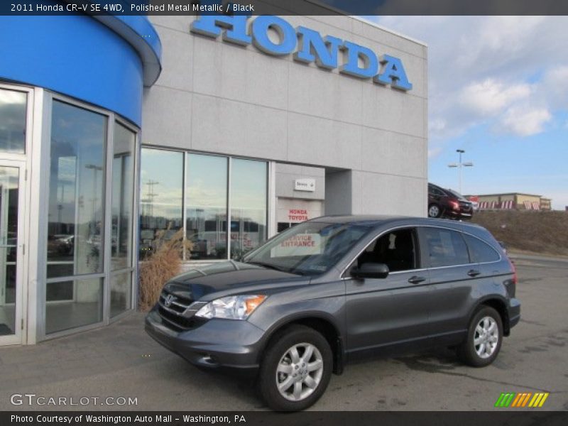 Polished Metal Metallic / Black 2011 Honda CR-V SE 4WD