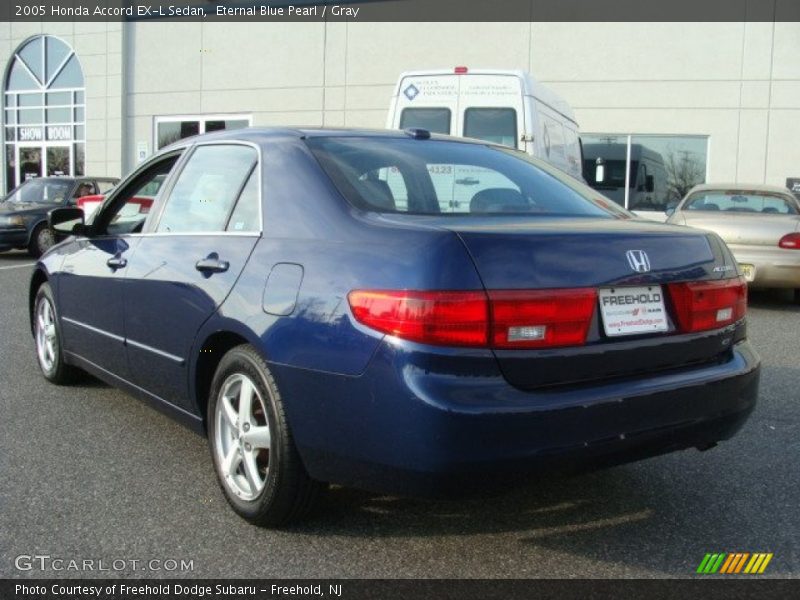Eternal Blue Pearl / Gray 2005 Honda Accord EX-L Sedan