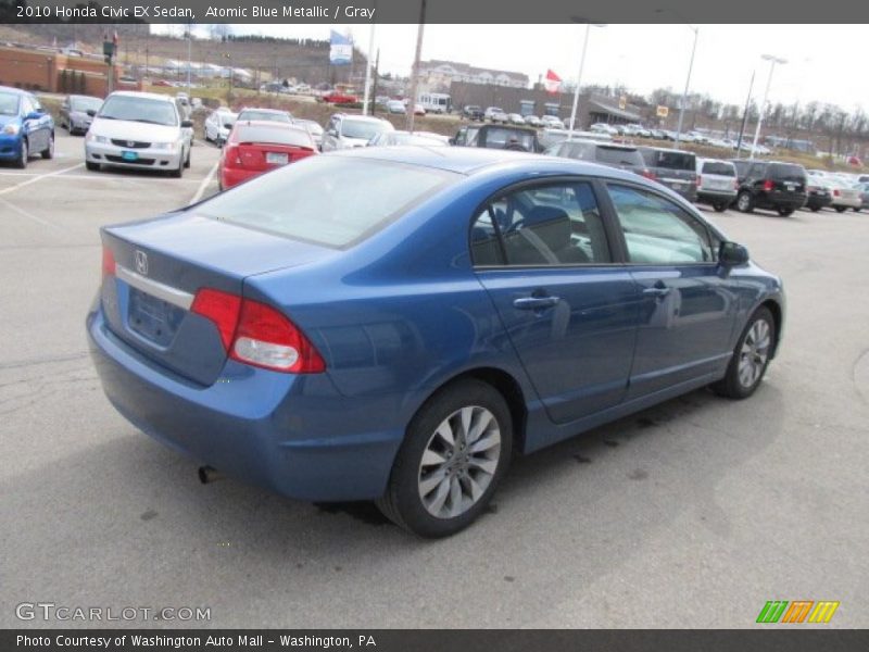 Atomic Blue Metallic / Gray 2010 Honda Civic EX Sedan