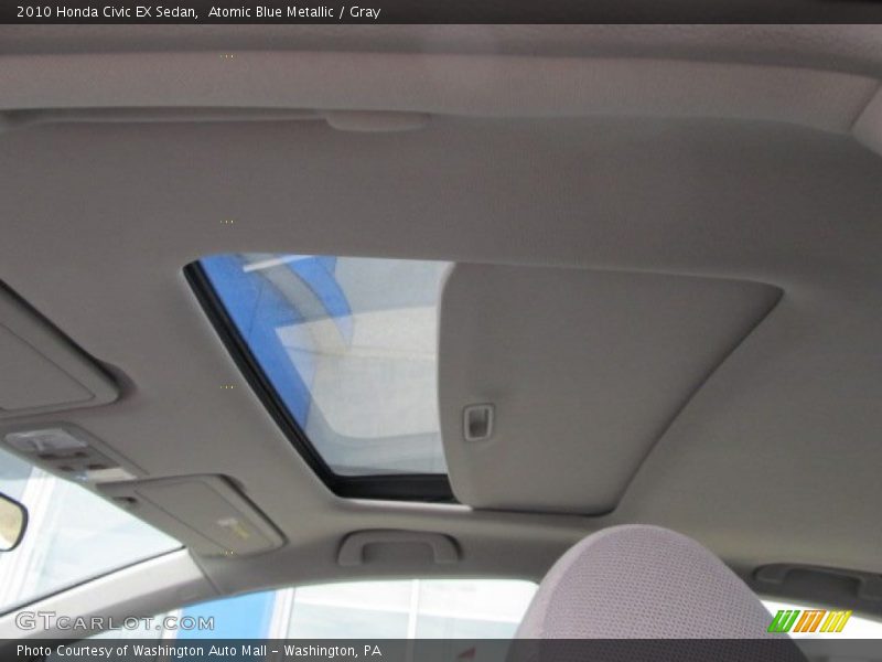 Atomic Blue Metallic / Gray 2010 Honda Civic EX Sedan