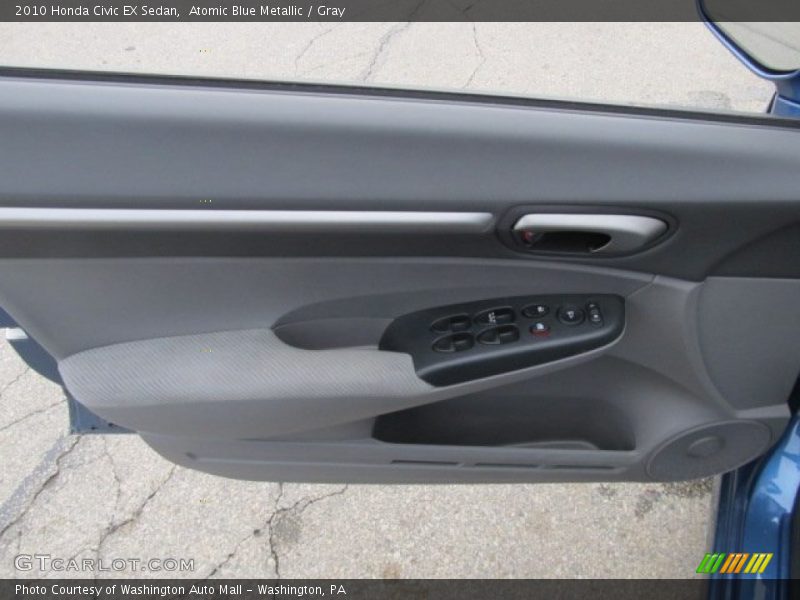 Atomic Blue Metallic / Gray 2010 Honda Civic EX Sedan