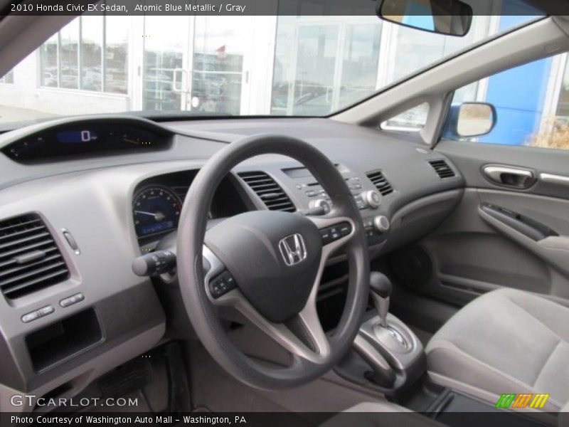 Atomic Blue Metallic / Gray 2010 Honda Civic EX Sedan