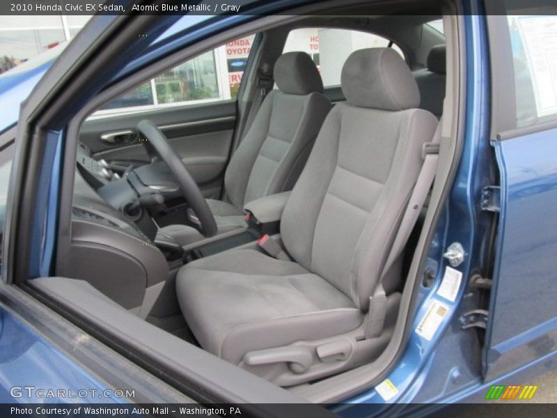 Atomic Blue Metallic / Gray 2010 Honda Civic EX Sedan