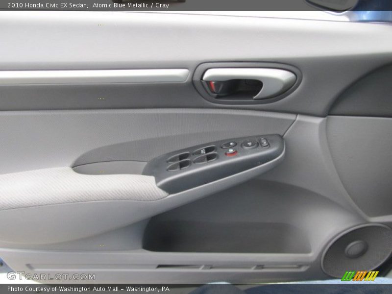 Atomic Blue Metallic / Gray 2010 Honda Civic EX Sedan